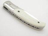 Vtg Browning 719 Seki Japan White G10 Abalone Folding Linerlock Pocket Knife