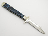 Case Classic XX 61011 1/2 Cheetah Blue Swirl Swing Guard Folding Knife