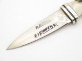 Vintage 1980s Frost Cutlery Tak Fukuta Seki Japan Stag Fixed Blade Dagger Knife