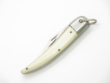 Vintage 1960s P-679 Seki Japan 3.87" White Synthetic Handle Folding Pocket Knife