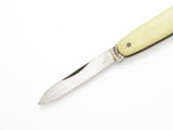 Vintage 1960s Swan Seki Japan 3.25" Stainless Steel White Folding Pocket Knife