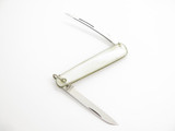 Vintage 60s Swan Seki Japan 3.12" Stainless Synthetic White Folding Pocket Knife