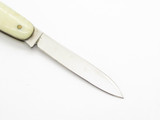 Vintage '60s Swan Seki Japan 3.25" Stainless Steel White Folding Pocket Knife