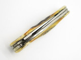 1980 Case XX 53131 Canoe 3 Blade Stag Folding Pocket Knife Gold Scroll