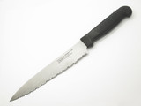 Vintage Spyderco Masahiro Seki Japan Fixed 6.5" Blade Serrated Kitchen Knife