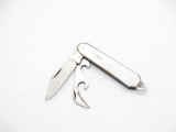 Vintage 1970s Seki Japan 2.5" Stainless Steel Handle Small Folding Pocket Knife