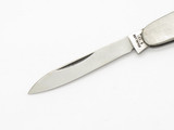 Vtg 1970s Seki Japan 2.25" Small Gentleman Stainless Handle Folding Pocket Knife