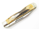 Case Classic Tested XX 51011 1/2 Cheetah Stag Swing Guard Folding Knife