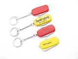 Vtg '80s Seki Japan Red & Yellow Lot of 4 Gentleman Lobster Folding Pocket Knife
