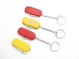 Vtg '80s Seki Japan Red & Yellow Lot of 4 Gentleman Lobster Folding Pocket Knife