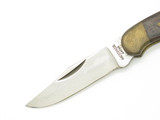 Vintage 1970s P-812 Seki Japan 3.5" Wood Stainless Lockback Folding Pocket Knife