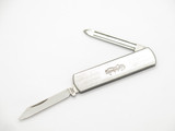 Vtg 1970s Carlsberg Seki Japan 2.5" Stainless Steel Handle Folding Pocket Knife