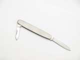 Vintage 1970s Seki Japan 2.75" Small Stainless Steel Handle Folding Pocket Knife