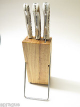 Buck 0930EKS3 930 Elk Stag Antler Kitchen 3 Knife Cutlery Set Chef Slicer Paring
