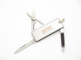 Vtg 1970s C-V Seki Japan 2.12" Small Stainless Folding Pocket Knife Scissors
