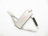 Vtg 1970s C-V Seki Japan 2.12" Small Stainless Folding Pocket Knife Scissors