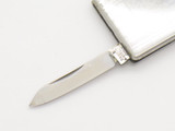Vtg 1970s P-658/S Seki Japan 2" Small Stainless Folding Money Clip Pocket Knife
