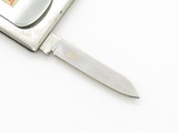 Vtg 1970s P-658/S Seki Japan 2" Small Stainless Folding Money Clip Pocket Knife