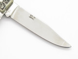 Vintage 1980s Seki Japan Cape Hatteras Lighthouse Scrimshaw Folding Pocket Knife