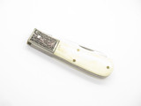 Vintage 1980s Seki Japan Cape Hatteras Lighthouse Scrimshaw Folding Pocket Knife