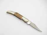 Vintage 1980s Frost Seki Japan Miniature Bone 2.25" Lockback Folding Pocket Knife