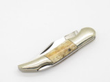 Vintage 1980s Frost Seki Japan Miniature Bone 2.25" Lockback Folding Pocket Knife