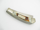 Vintage 1980s Frost Cutlery Razor CT-12 Seki Japan 4" Stag Folding Pocket Knife