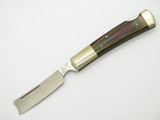 Vtg 1980s Frost Razor Seki Japan 4" Wood Handle Lockback Folding Pocket Knife