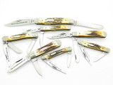 Vtg 1980 Case XX 75th Anniversary Stag Folding Pocket Knife Box Set Scrolled