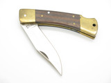 Vintage 80s Ruko 2000 Seki Japan 4.75" Wood Handle Lockback Folding Pocket Knife