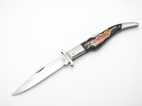 Vtg 1950s Yasuo Imai Seki Japan Leopard 5.25" Lockback Swing Guard Folding Knife