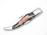 Vtg 1950s Yasuo Imai Seki Japan Leopard 5.25" Lockback Swing Guard Folding Knife