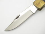 Vintage 1980s Seki Japan 4.75" Wood Handle Lockback Folding Hunter Knife