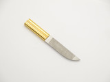 Vintage Miniature Seki Japan 3.12" Metal Stainless Fingernail File Fixed Knife