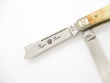 Vintage 1980s Frost Seki Japan 3.7" Bone Handle Folding Pocket Knife *Unfinished