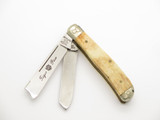Vintage 1980s Frost Seki Japan 3.7" Bone Handle Folding Pocket Knife *Unfinished