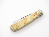 Vintage 1980s Frost Seki Japan 3.7" Bone Handle Folding Pocket Knife *Unfinished