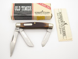 Vtg 1980s Schrade USA 34OT Old Timer Stockman Folding 3 Blade Pocket Knife