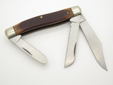 Vtg '80s Schrade USA 89OT Old Timer Blazer Stockman Folding 3 Blade Pocket Knife
