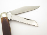 Vtg '80s Schrade USA 89OT Old Timer Blazer Stockman Folding 3 Blade Pocket Knife