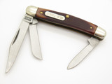 Vtg 80s Schrade USA 108OT Old Timer Junior Stockman Folding 3 Blade Pocket Knife