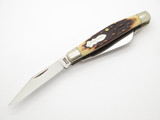 Vtg 1980s Schrade USA 834UH Trailmster Stockman Uncle Henry Folding Pocket Knife
