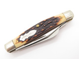 Vtg 1980s Schrade USA 834UH Trailmster Stockman Uncle Henry Folding Pocket Knife