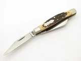 Vtg 1980s Schrade USA Uncle Henry 834UH Trailmster Stockman Folding Pocket Knife