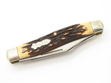Vtg 1980s Schrade USA Uncle Henry 885UH King Ranch Stockman Folding Pocket Knife