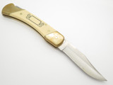 Vtg 1990 Limited Schrade USA 507SC Scrimshaw LB-7 Folding Hunter Lockback Knife