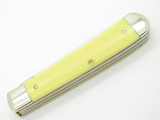 2015 Case XX 6250 Yellow Delrin Trapper Folding Pocket Knife Antique Stamp