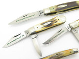 Vtg 1980 Case XX 75th Anniversary Stag Folding Pocket Knife Set of 7 & Box