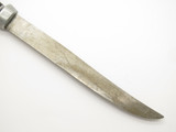 Vintage World War II Theater Knife Lucite Handle Trench Art Fixed Kitchen Knife