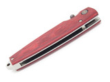 Mcusta Seki Japan Tsuchi MC-78D VG-10 Damascus Red Folding Pocket Knife No Clip
